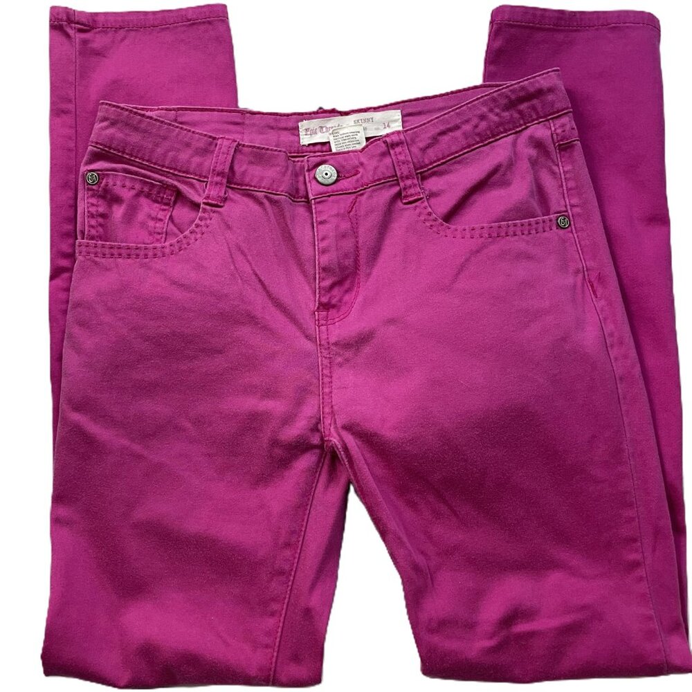 Epic Threads Girls Pink BFF Skinny Jeans - Size 14